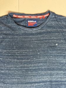 Superdry Men's Blue Marl Long Sleeve T-Shirt