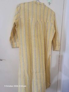 Yellow Striped Kurta
