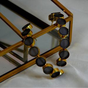 Brand New Designer Gold Plated Vintage Hoop