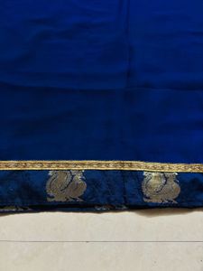 plain saree and simple border with blous
