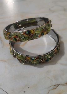 Beautiful Peacock Design Bangles
