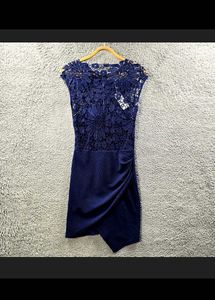 Navy Lace Party Dress Todays sale