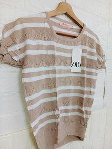 Striped Knit Top - Stylish &amp; Chic