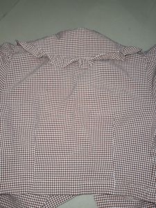 Chic Gingham Button-Up Blouse