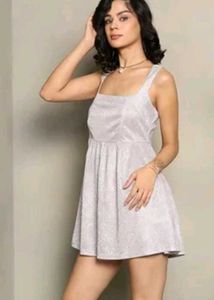 Light Pink Embroidered glittery dress💖