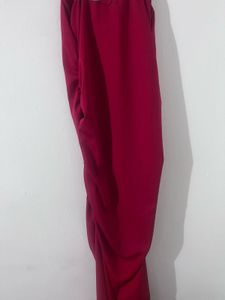Elegant Draped Burgundy Dress