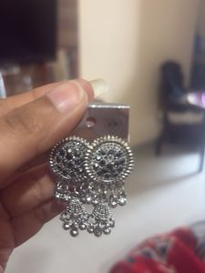 Stylish Oxidised Jhumka Earrings