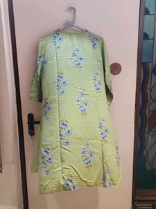 Light Green Floral Kurti