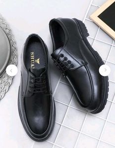formal black derby Shoes