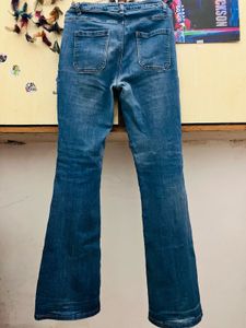 Retro Flare Blue Jeans