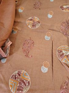 Elegant Brown Kurta Suit Set dress material