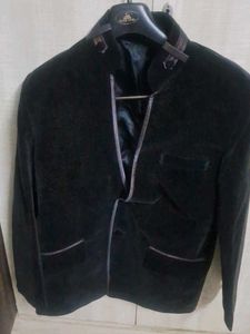 Men's Black Velvet Blazer xl