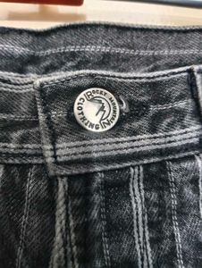 Striped Denim Jeans