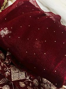 Elegant Maroon sharara Set