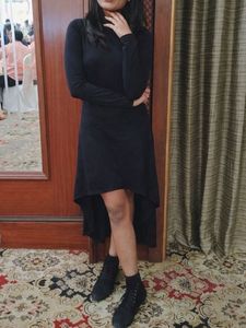 Chic Black High-Low Dress