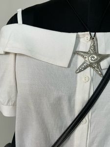 Chic Off-Shoulder White Blouse