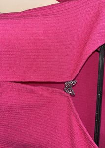 Pink Long Sleeve Crop Top