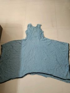 Span Blue Relaxed Fit kurta