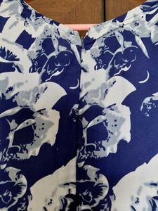 Navy Blue Lace block Dress