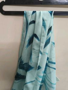 Stylish Blue &amp; Teal Abstract Dupatta Scarf