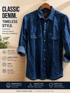Classic Denim Shirt 100% New
