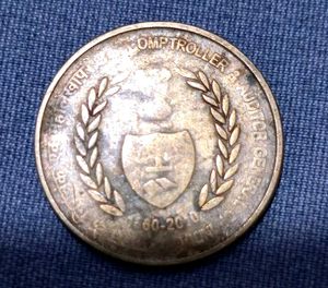 Rare 2010 Indian Comptroller Coin