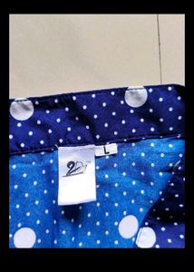 Polka Dot Button-Up Top