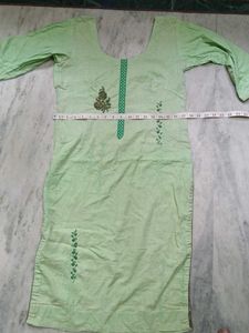 Light Green Embroidered Kurta
