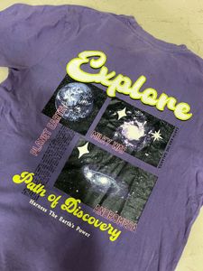 purple T-shirt