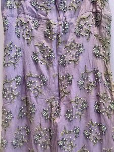 Stunning Lavender Beaded Spaghetti Strap Dress
