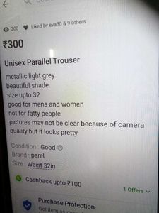 Gray Casual Pants