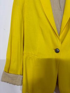Bright Yellow Zara Basic Blazer