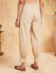 Pure cotton dhoti pant beige colour