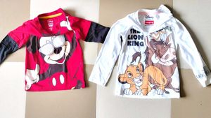 Disney toddler shirts, 2-pack, size 2T