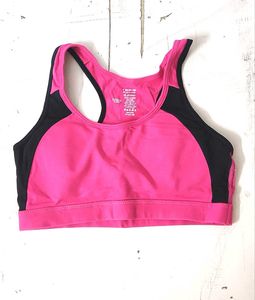 Jockey Pink & Black Sports Bra