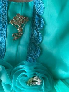Turquoise Tulle Party Dress