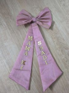 Pink Bow with "Mamaki Shadi"