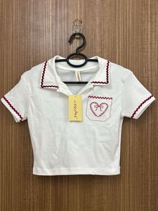 Cute Bow White Cropped Top