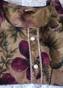 Floral Print Kurta Set with Dupatta