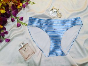 🇳🇿💫🎀Blue and White Striped Bikini Bottom