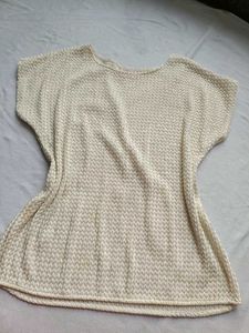 Cream Knit Top