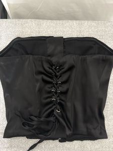 Black Satin Corset