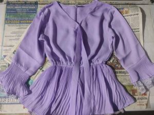 Pretty Purple Pleated Top