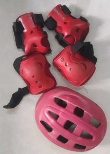 Kids Pink Helmet And Safety Kit