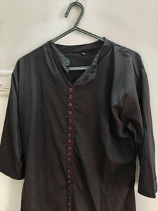 Elegant Black Kurta Top