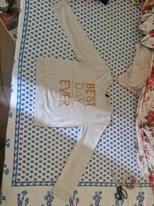Light Grey "Best Day Ever" Sweatshirt