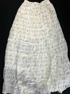 Flowy Tiered Floral Print Maxi Skirt