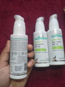 mCaffeine Green Tea Day Cream &amp; Shimmer Body Butte