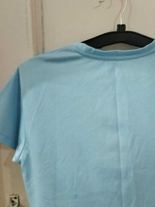 Light Blue Graphic T-Shirt