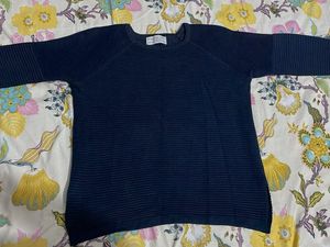 Navy Blue Knit Sweater